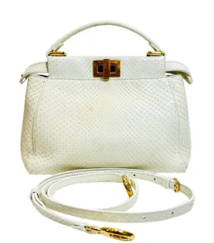 Fendi Python Skin Mini Peekaboo Bag