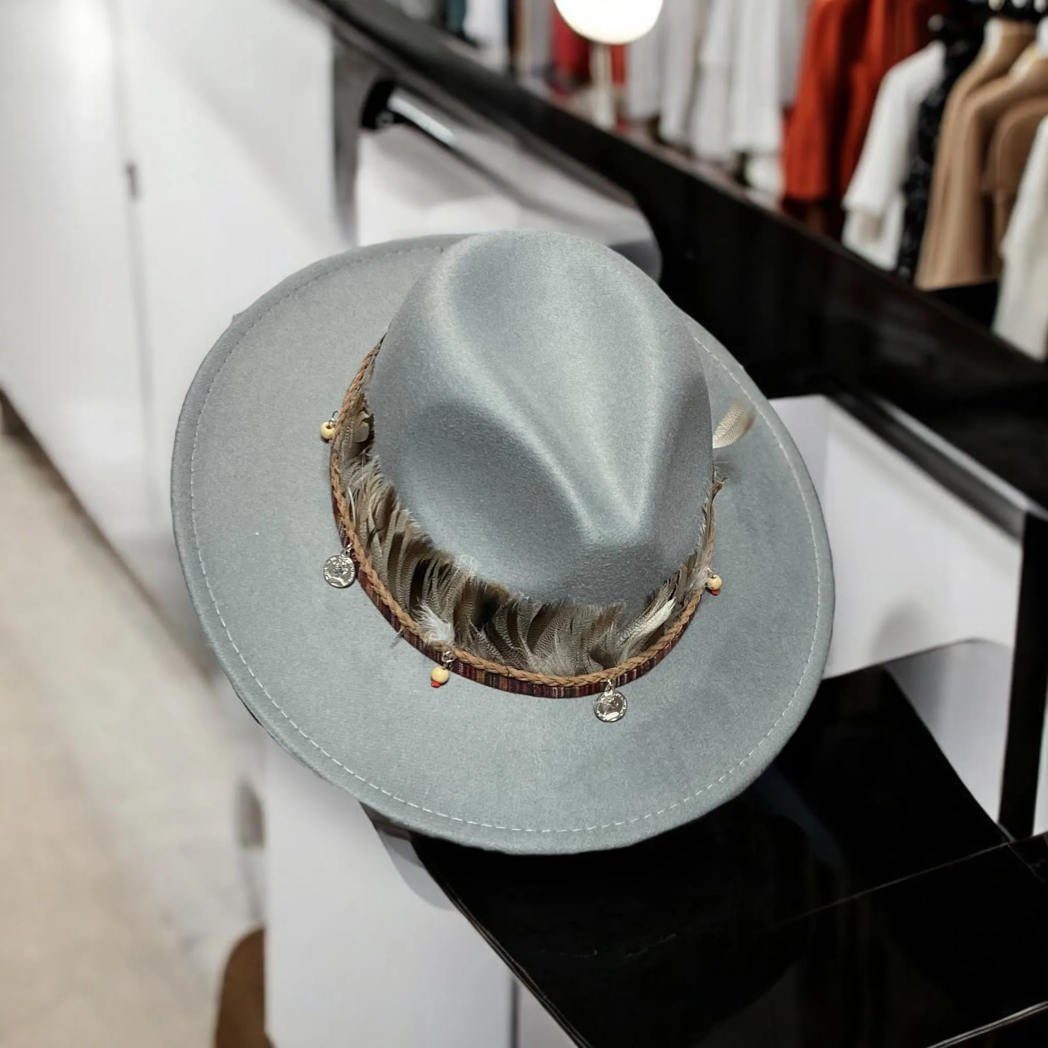 Festival Feather Fedora Hat