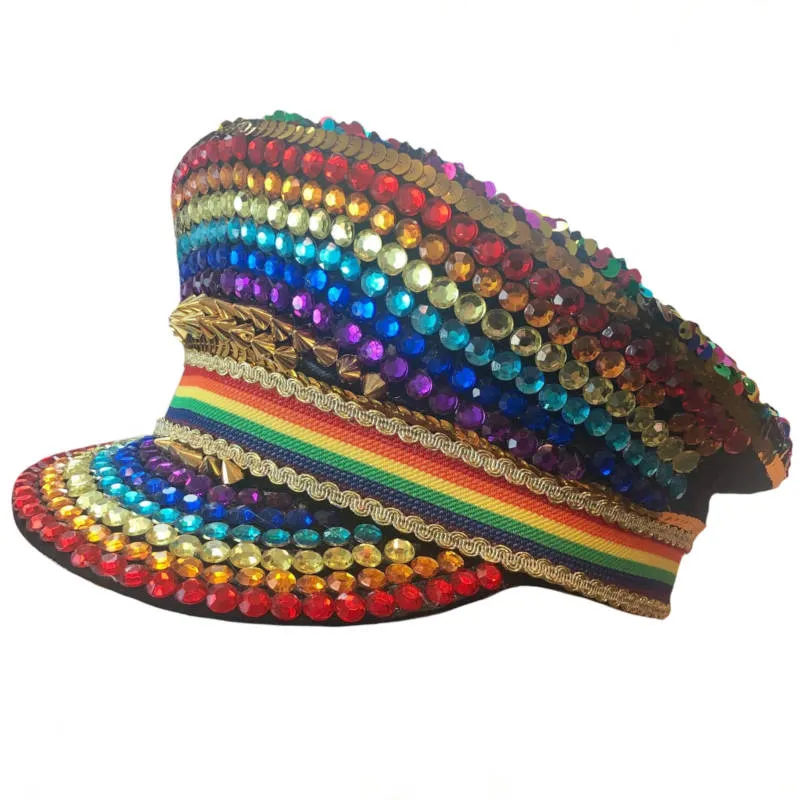 Festival Sequined Hat-Pride Rainbow