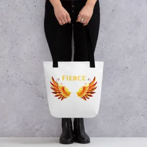 Fierce Angel Wings Fire - Tote bag, shoulder bag, beach bag