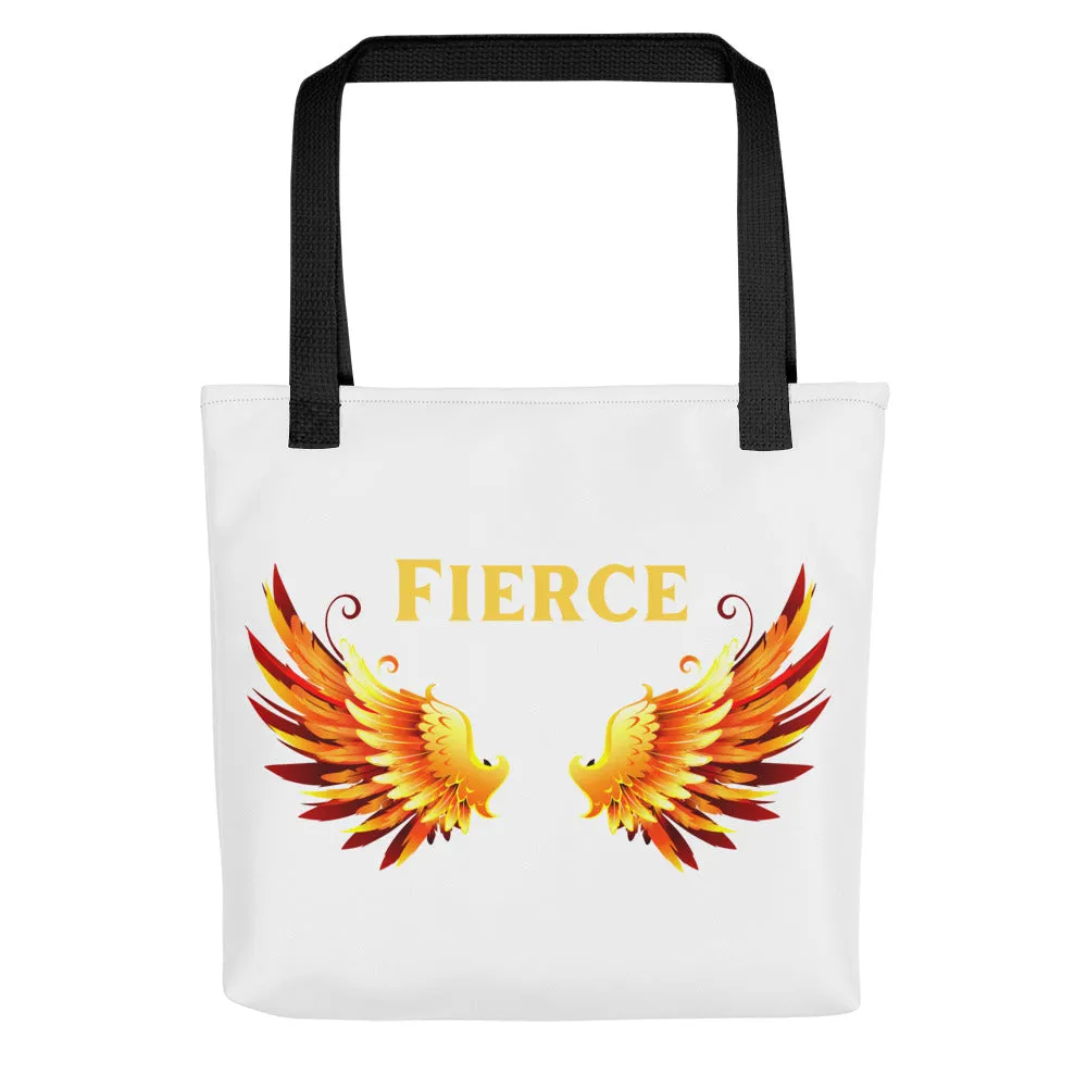 Fierce Angel Wings Fire - Tote bag, shoulder bag, beach bag