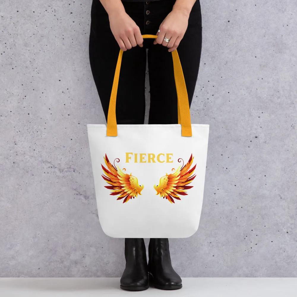 Fierce Angel Wings Fire - Tote bag, shoulder bag, beach bag