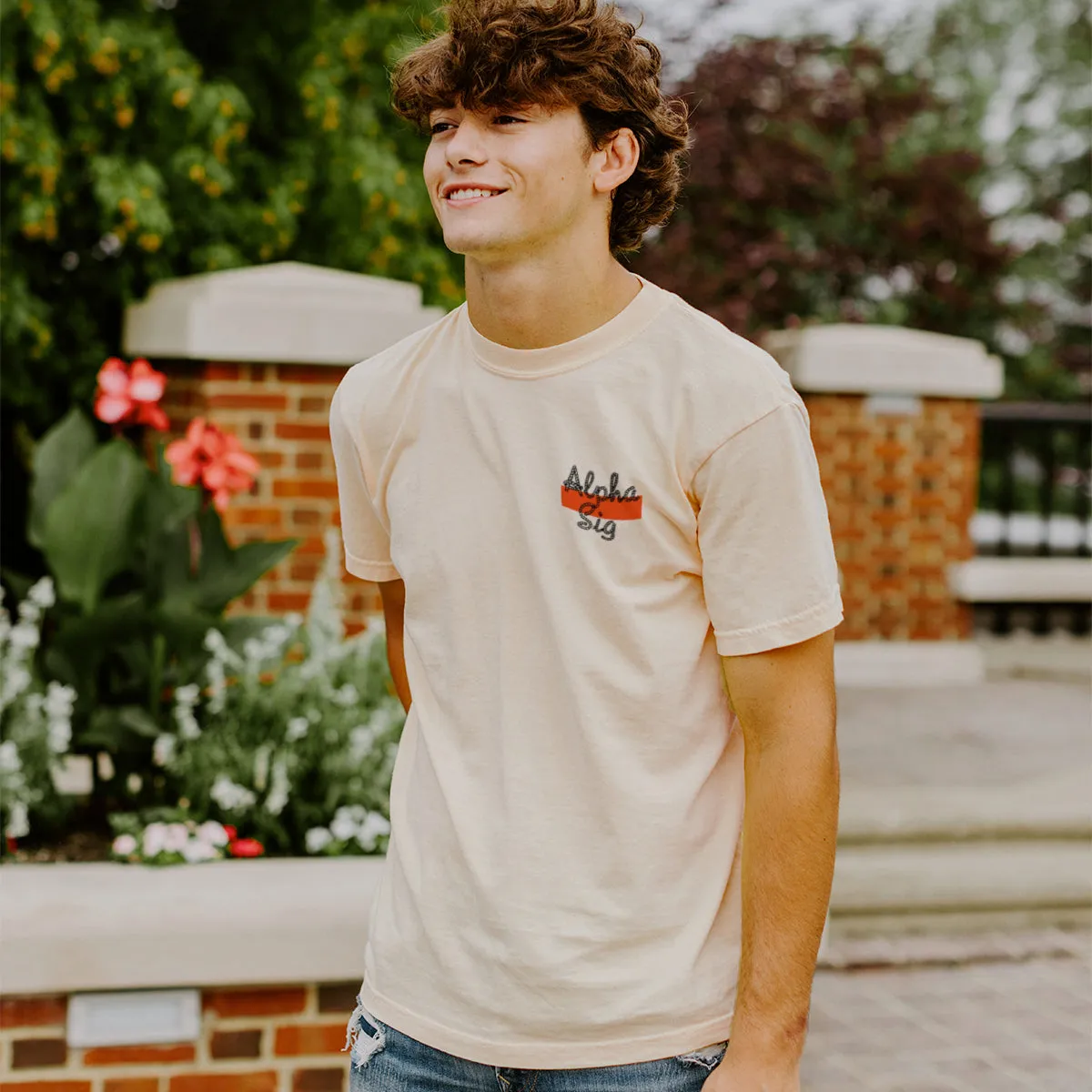 FIJI Neutral Western Tee