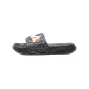 Fila Flat Sandals Fabric Black Colour For Kids