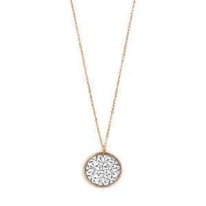Filigree Swirl Dangle Necklace