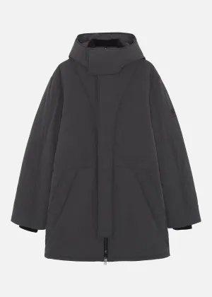 FILLED PARKA DARK GREY
