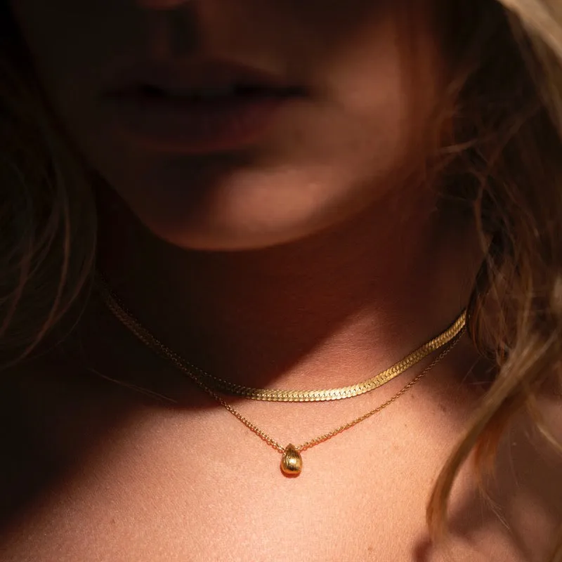 Fine Pod Necklace, Silver