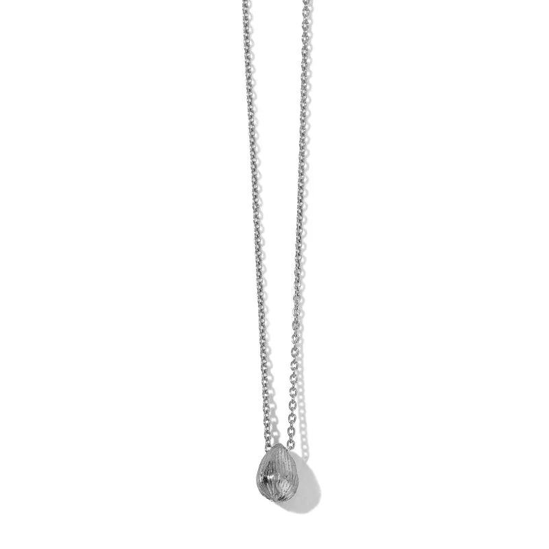 Fine Pod Necklace, Silver