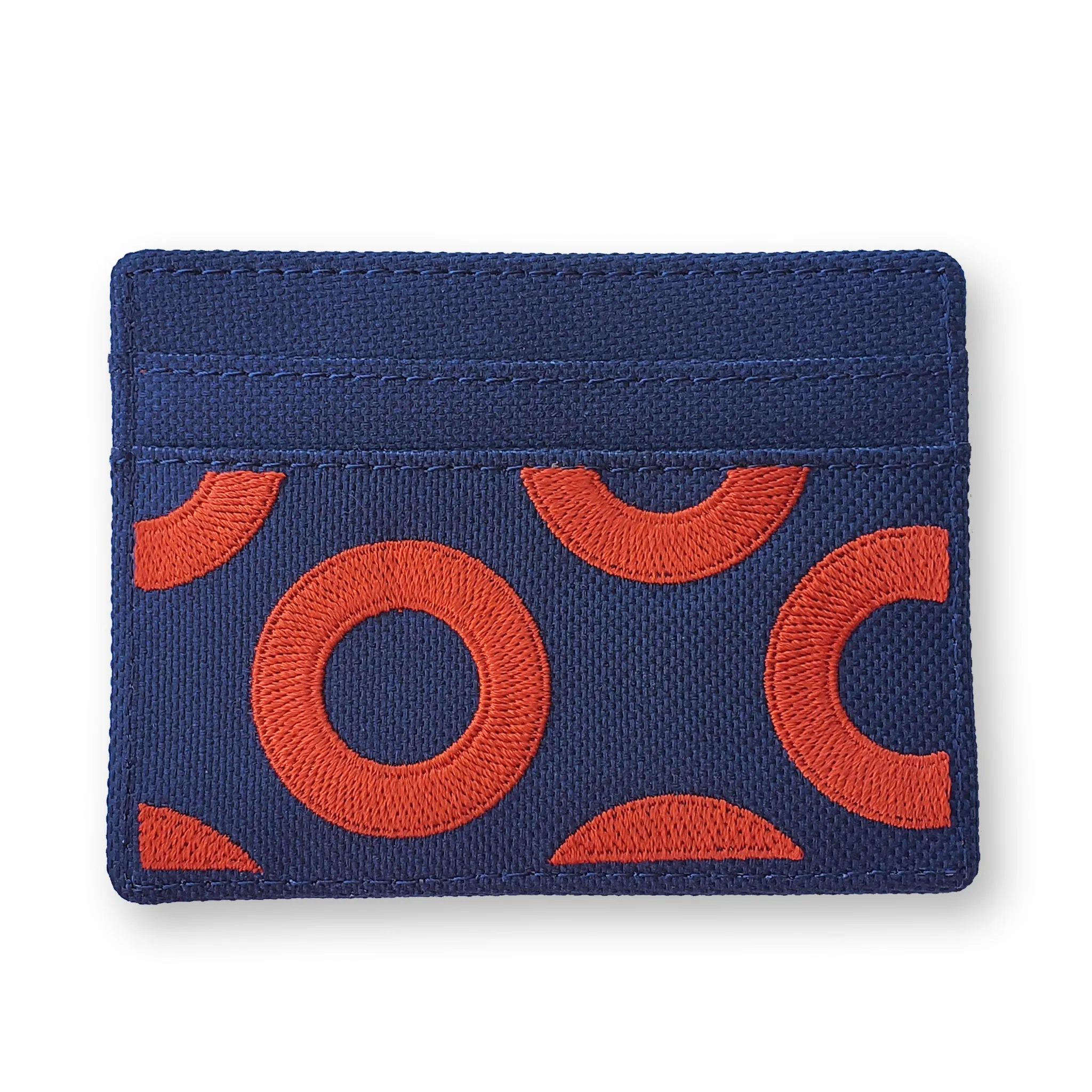 Fishman Donut Embroidery Slim Wallet