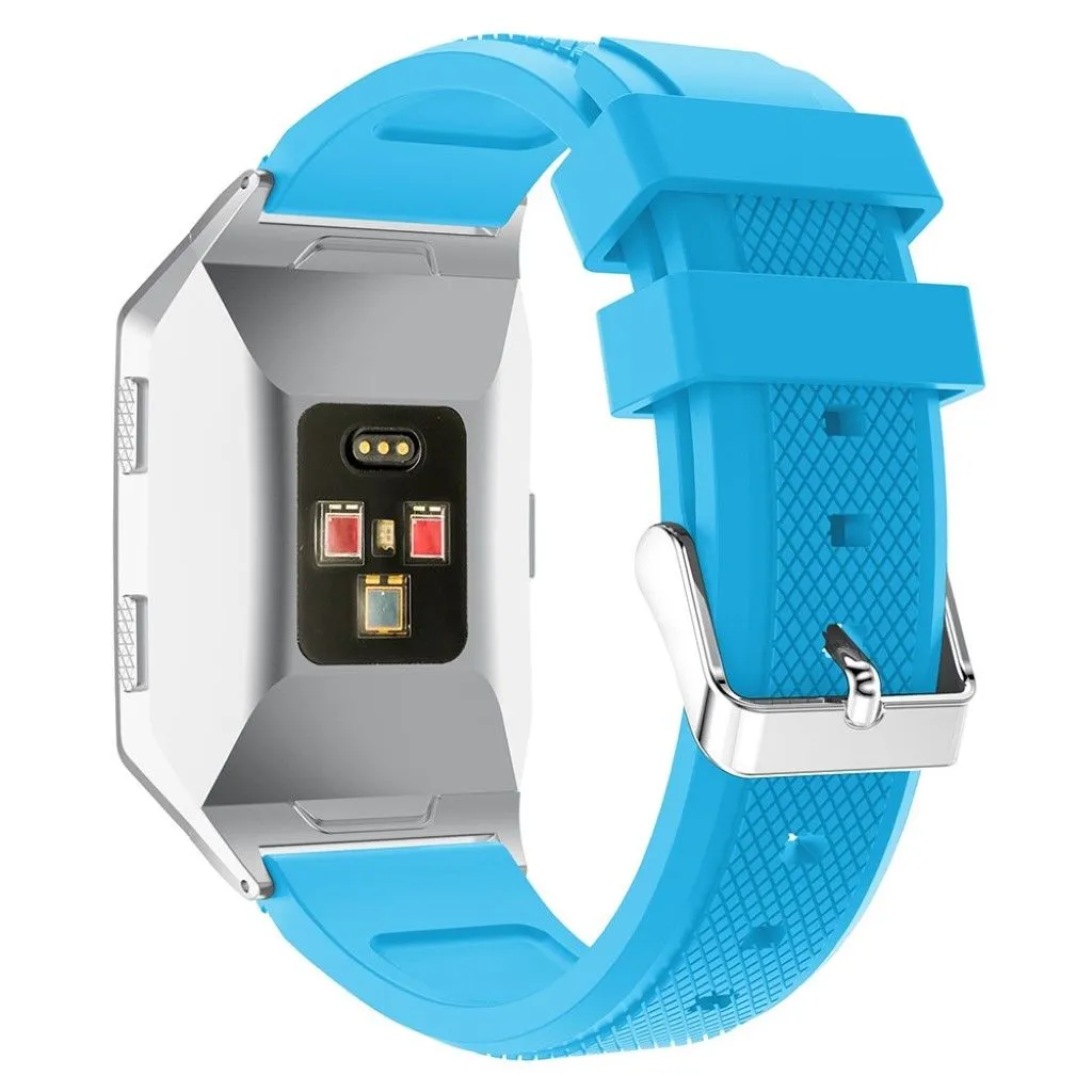 Fitbit Ionic rhombus texture soft silicone watchband - Blue