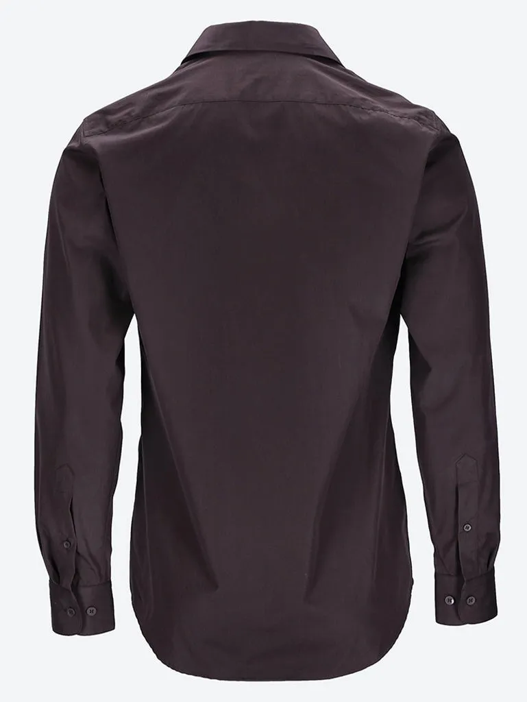 Fitted clean minimal details shirt