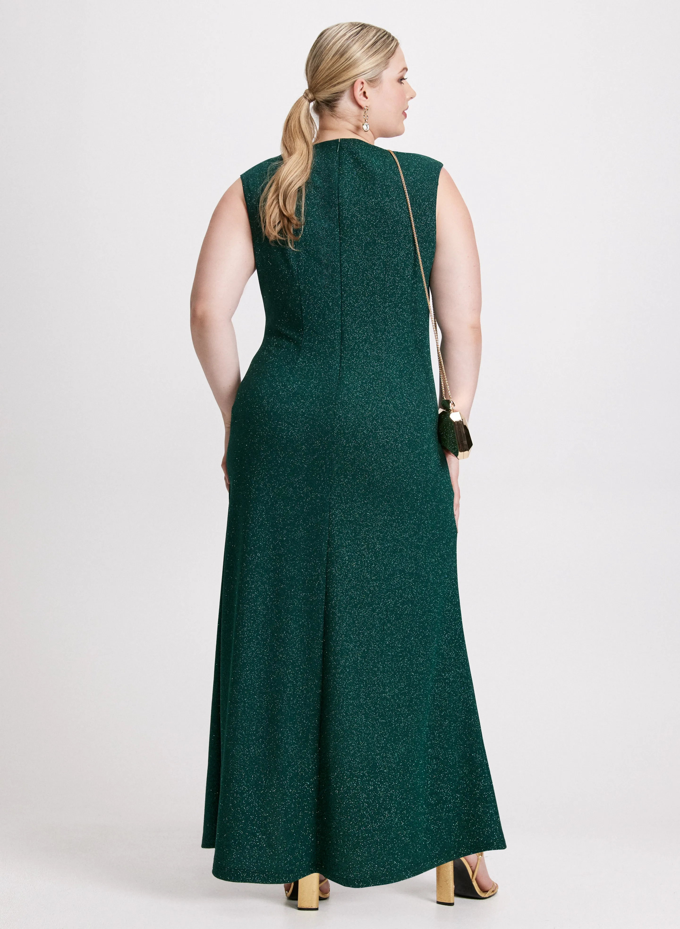 Fitted Ruched Flounce Dress