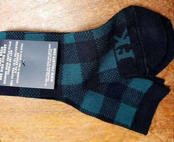 FK SPORT PLAID HIGH CALF SOCK