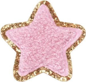 Flamingo Glitter Varsity Star Patch