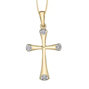 Flared Edge Cross Pendant
