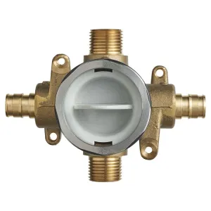 Flash Shower Rough-In Valve with PEX Inlets and Universal Outlets for Cold Expansion System