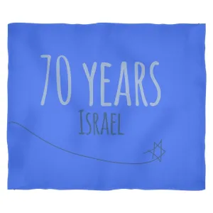 Fleece Blanket - Israel's 70th Birthday