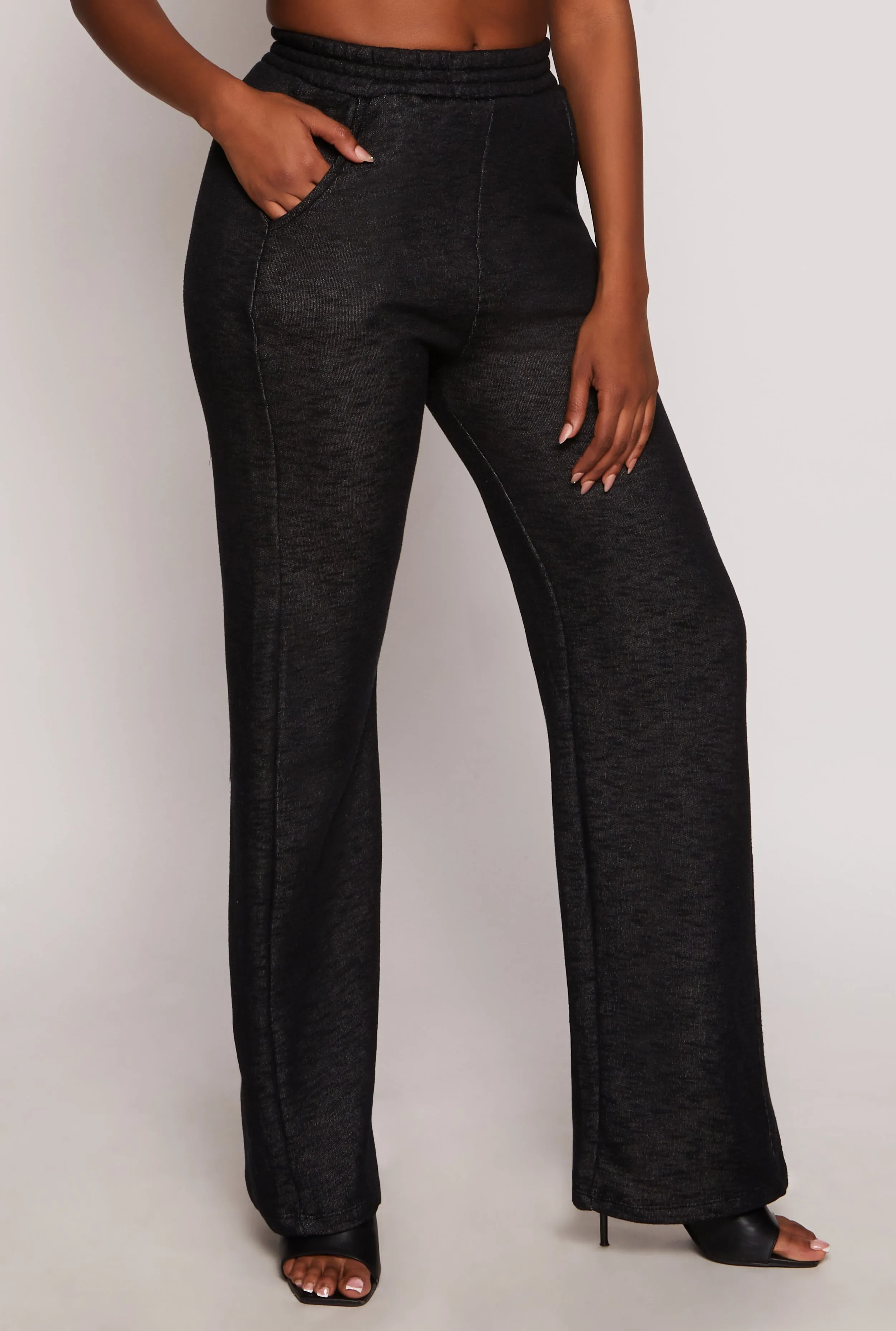 Fleece High Waist Pants