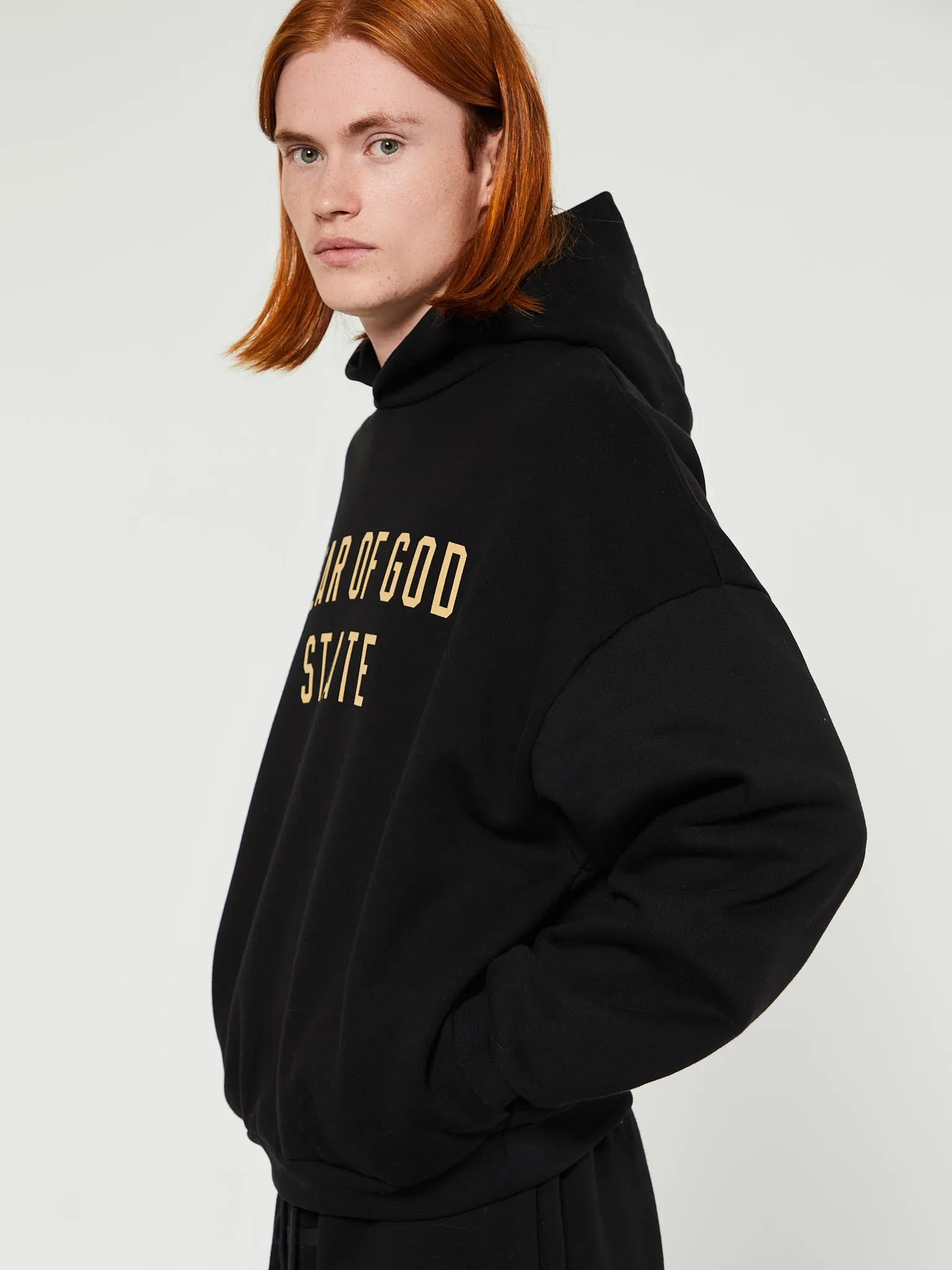 Fleece Hoodie in Black