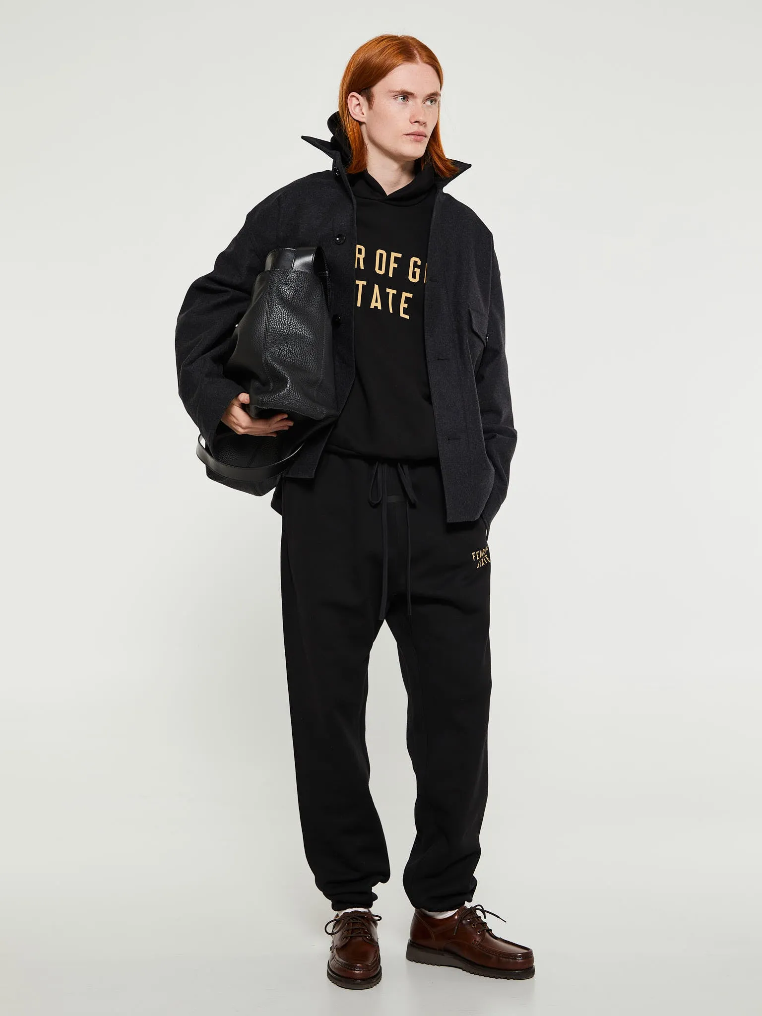 Fleece Hoodie in Black