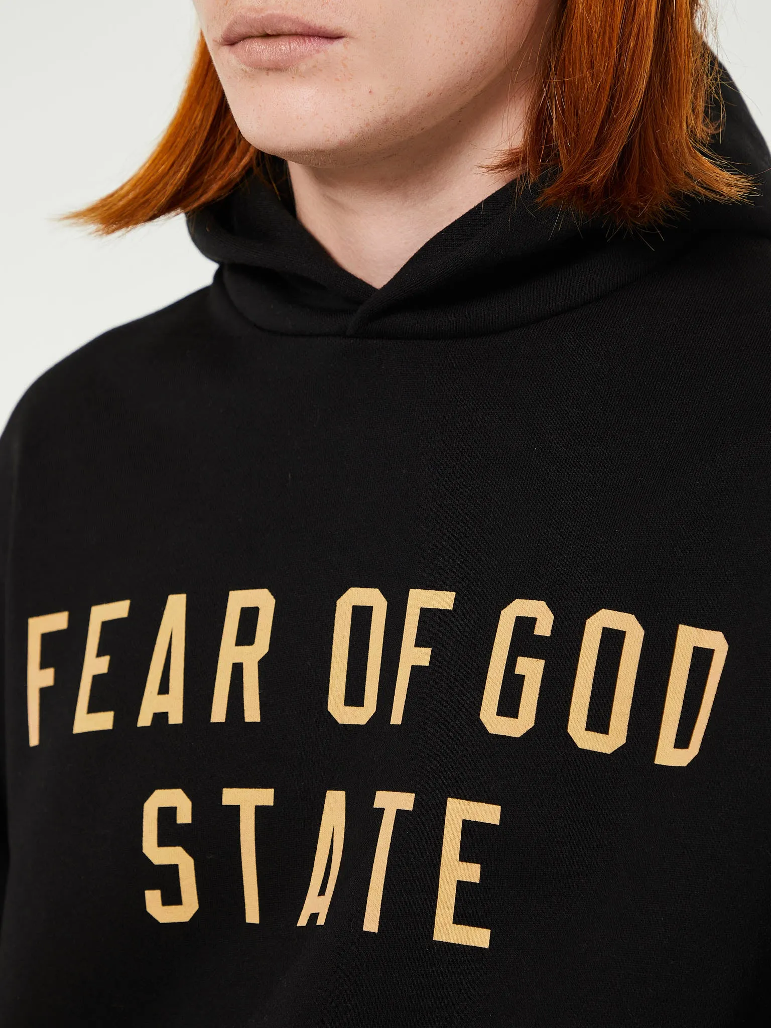 Fleece Hoodie in Black