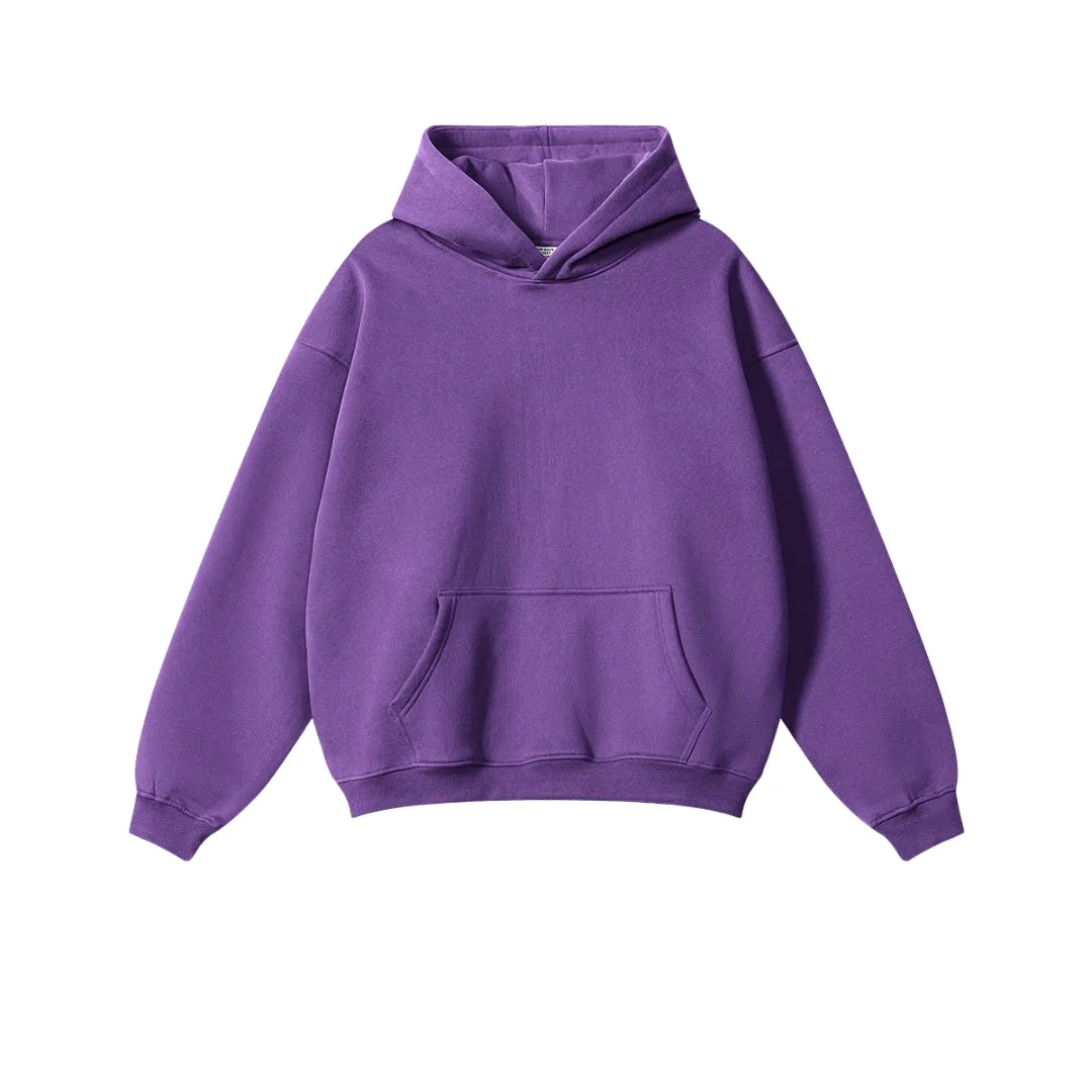 Fleece Lining Oversize Hoodie & Fleece Lining Sweatpants Setup WN9931-K
