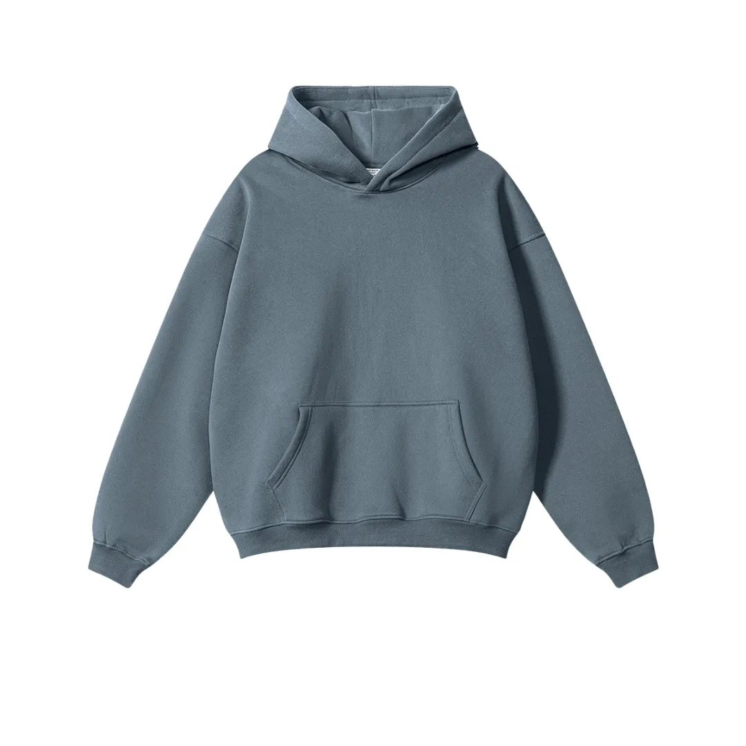 Fleece Lining Oversize Hoodie & Fleece Lining Sweatpants Setup WN9931-K