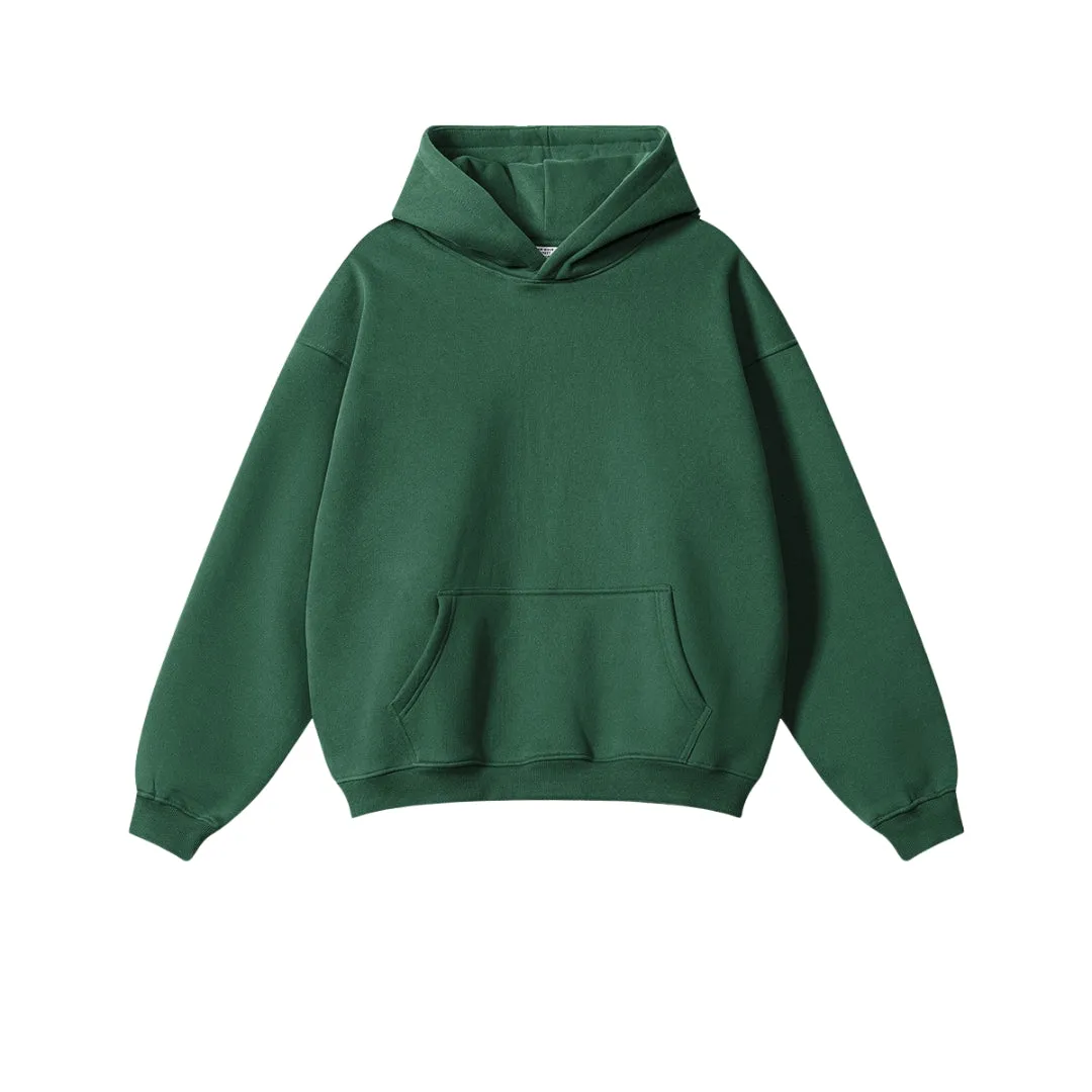 Fleece Lining Oversize Hoodie & Fleece Lining Sweatpants Setup WN9931-K