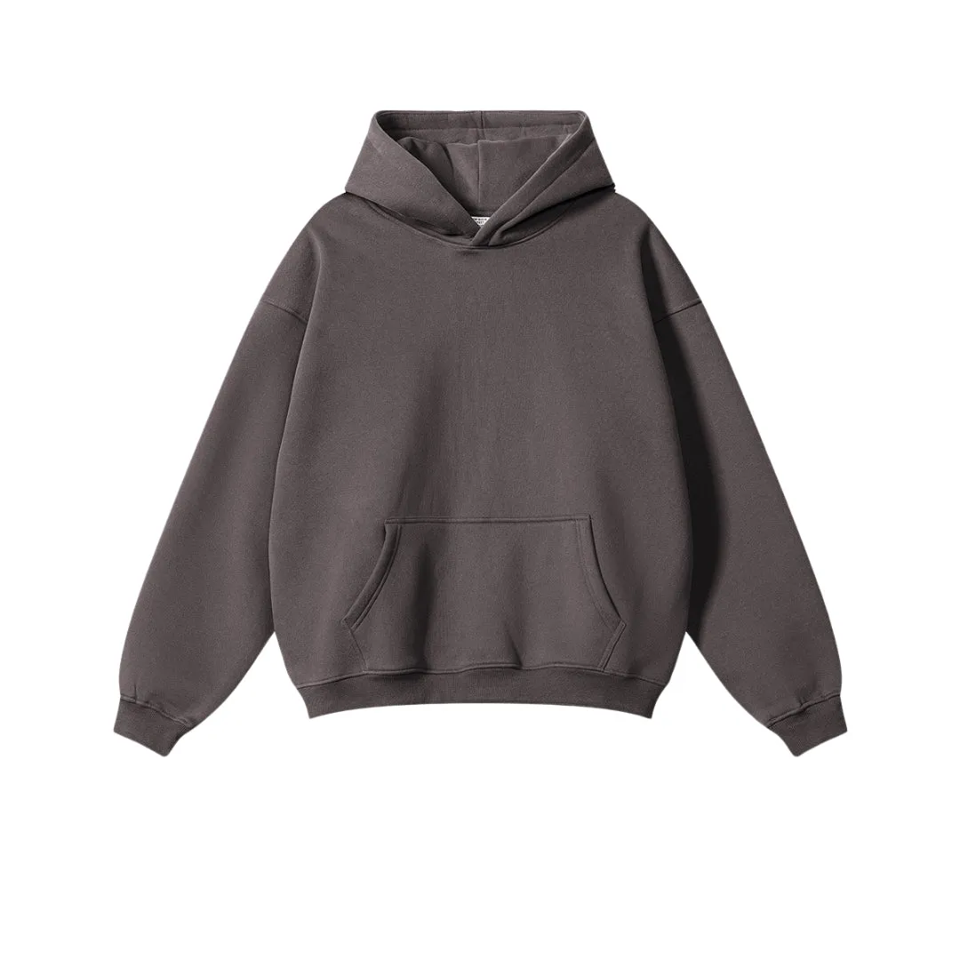 Fleece Lining Oversize Hoodie & Fleece Lining Sweatpants Setup WN9931-K