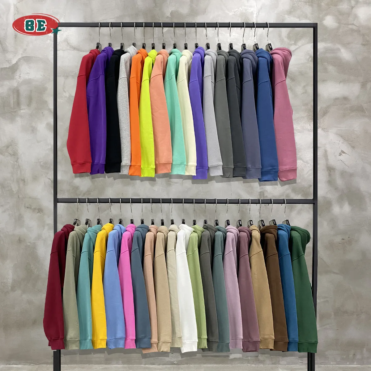 Fleece Lining Oversize Hoodie & Fleece Lining Sweatpants Setup WN9931-K