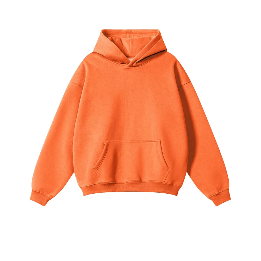 Fleece Lining Oversize Hoodie & Fleece Lining Sweatpants Setup WN9931-K