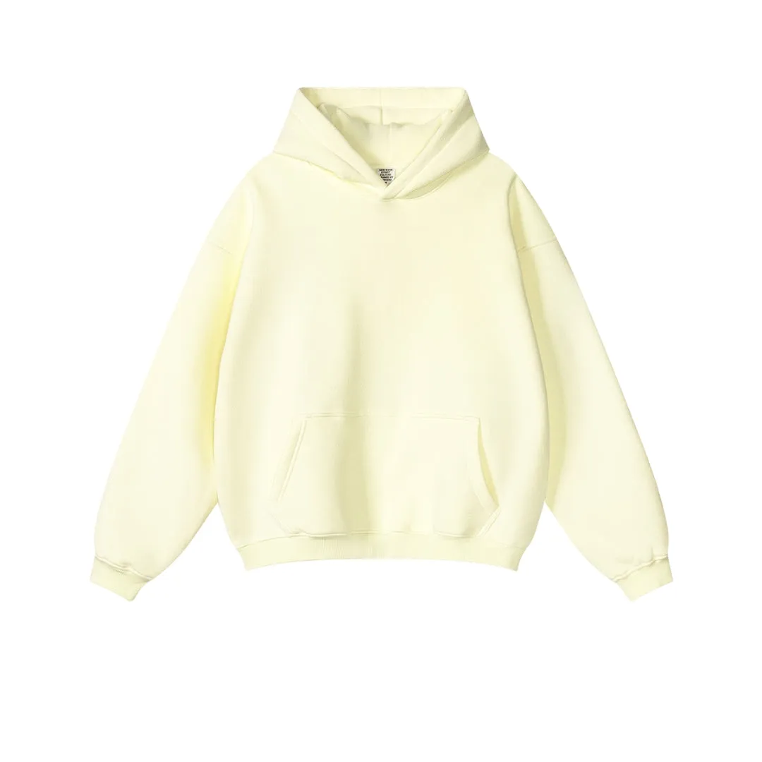 Fleece Lining Oversize Hoodie & Fleece Lining Sweatpants Setup WN9931-K