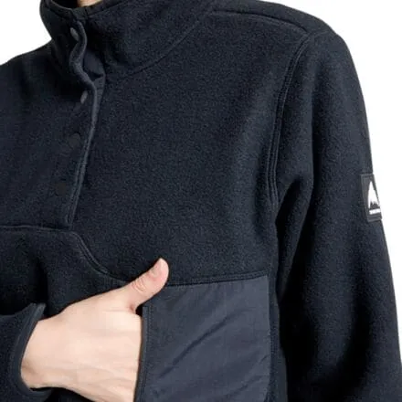 Fleece pullover Cinder women's Burton, black