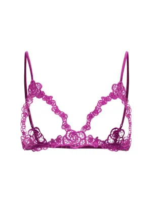 Fleur Du Mal   Fleur Guipure Ouvert lace bralette 