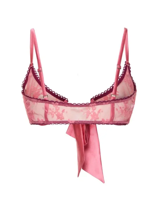 Fleur Du Mal   Untie Me lace triangle bra 