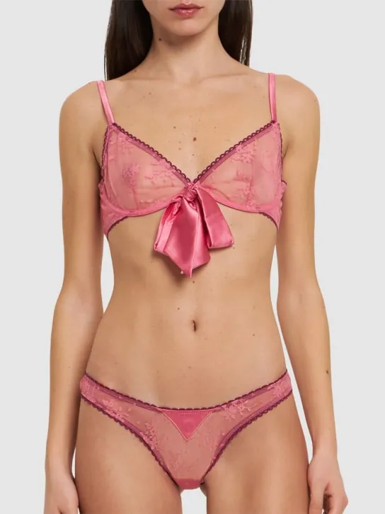 Fleur Du Mal   Untie Me lace triangle bra 