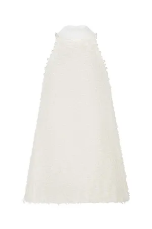 Fleur Trapezoid Sleeveless Tweed Mini Dress