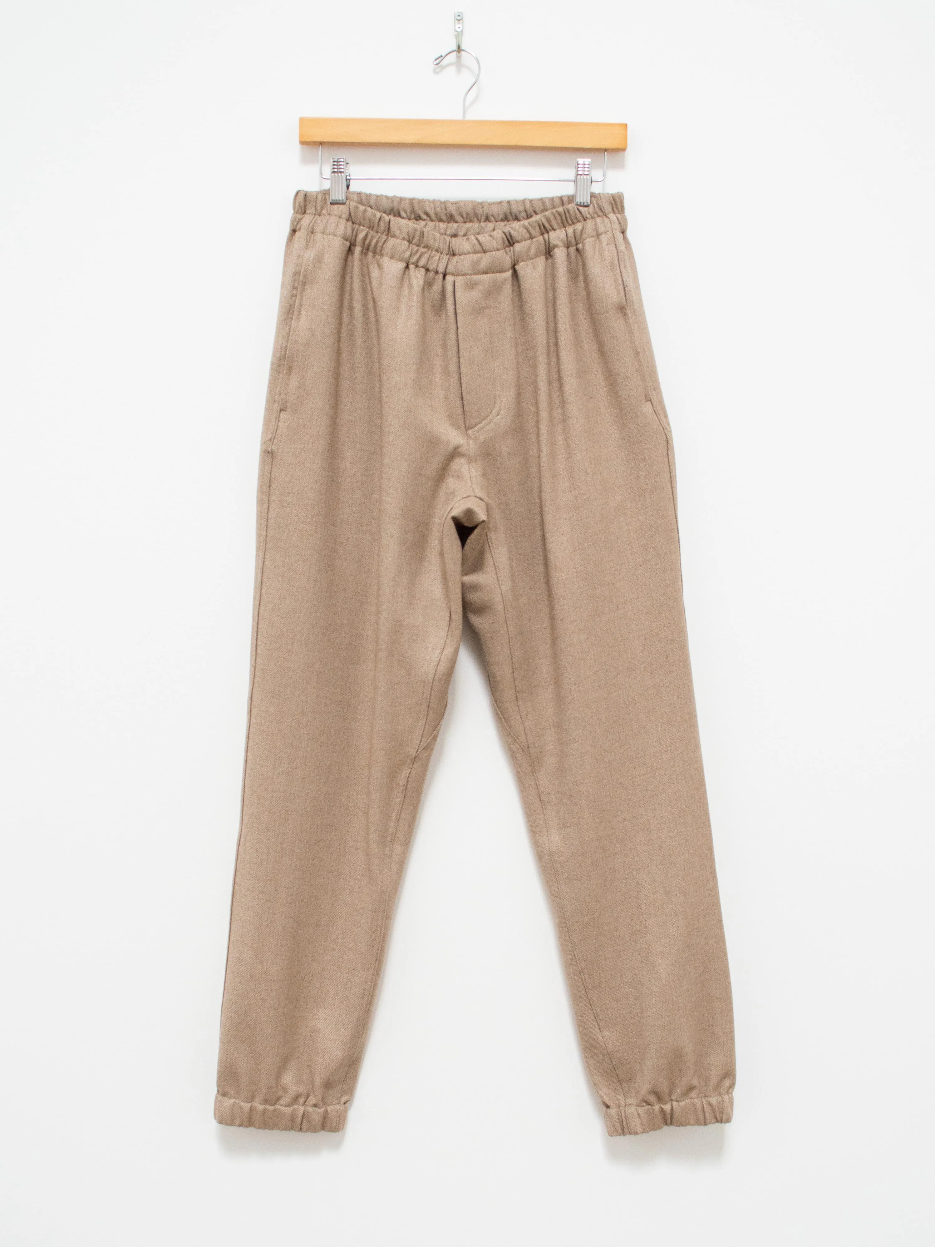 Flexible Wool Easy Pants - Beige