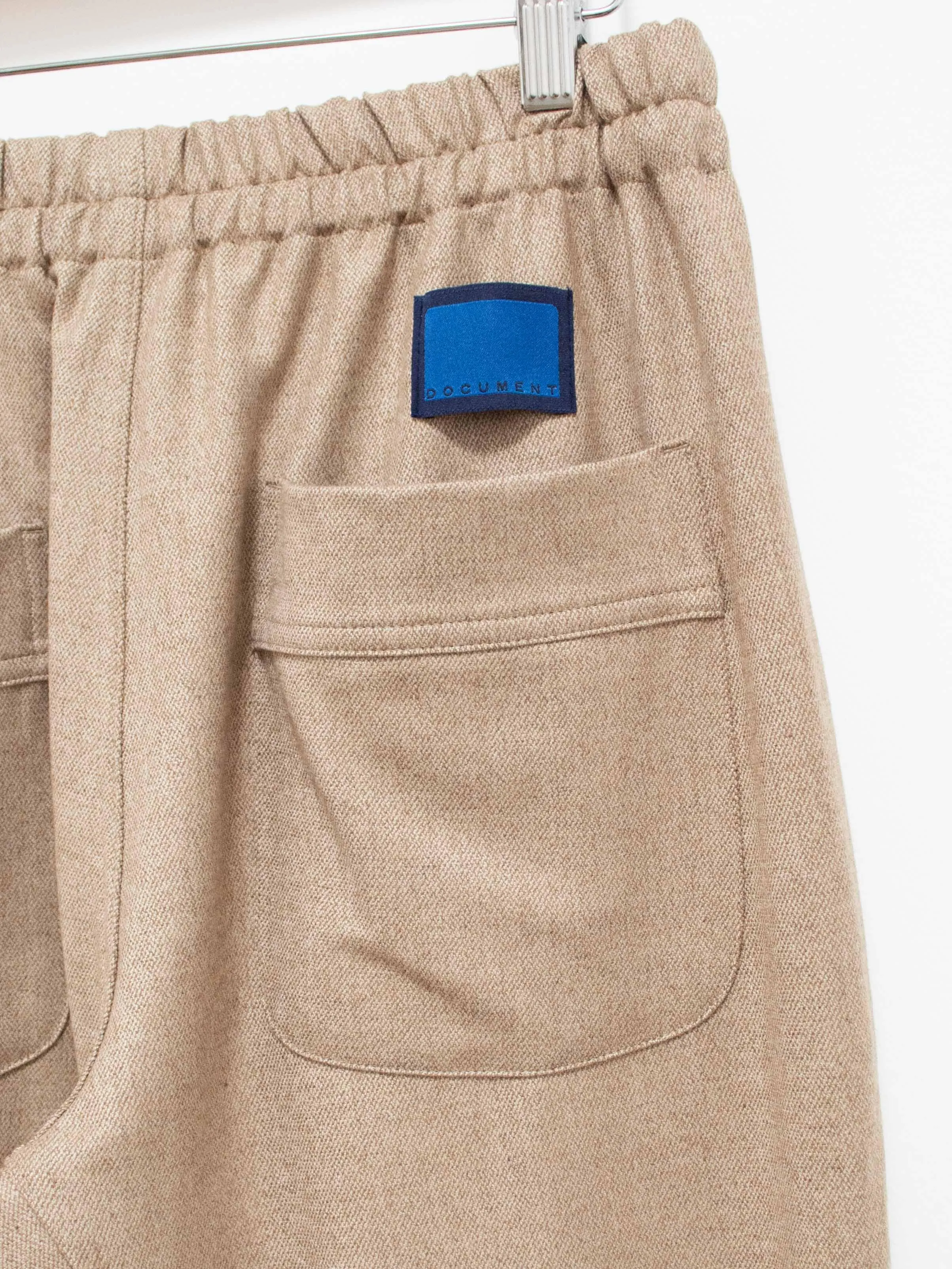Flexible Wool Easy Pants - Beige