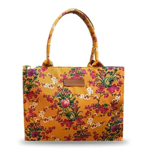 Flora Mustard Tote Bag