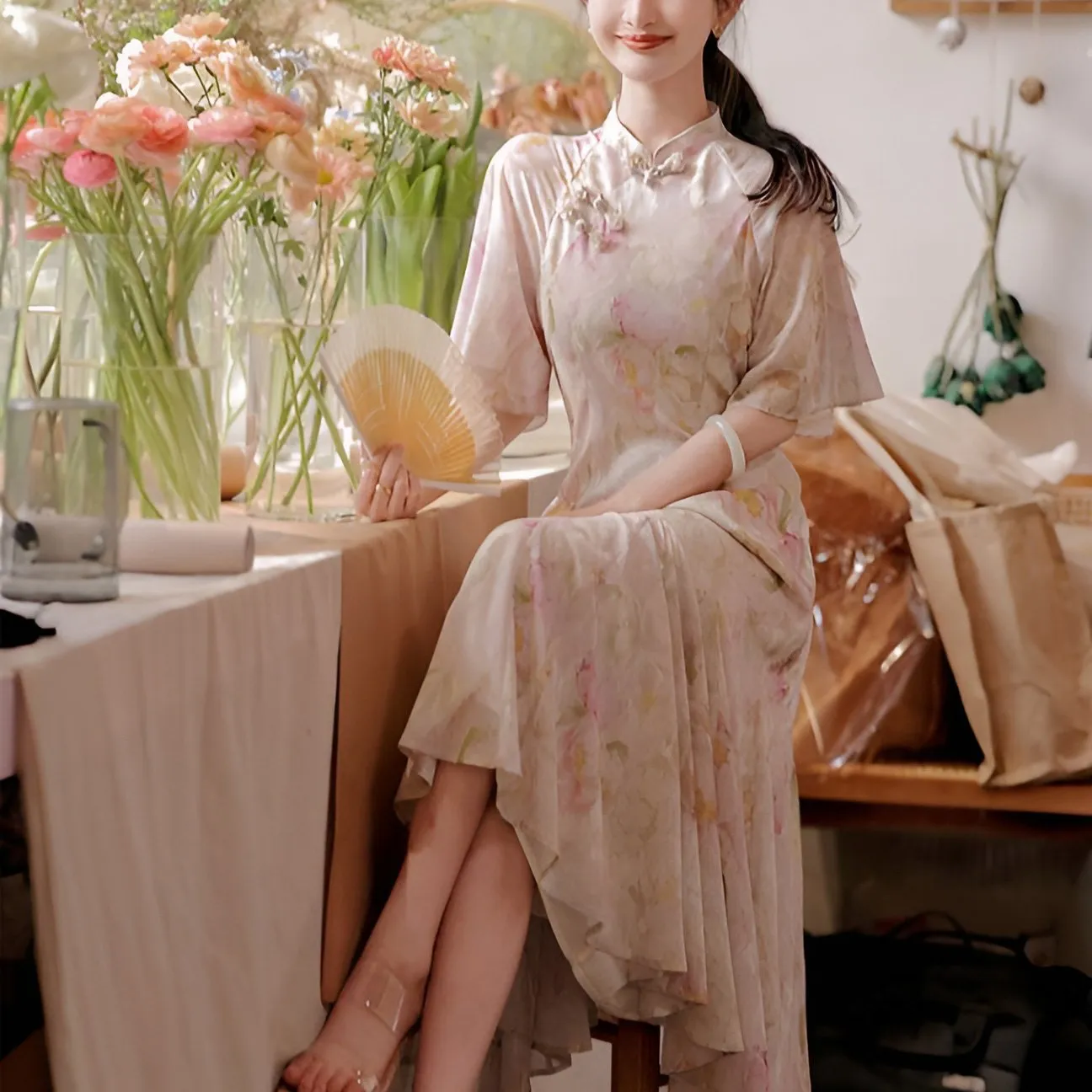 Floral Modern Cheongsam