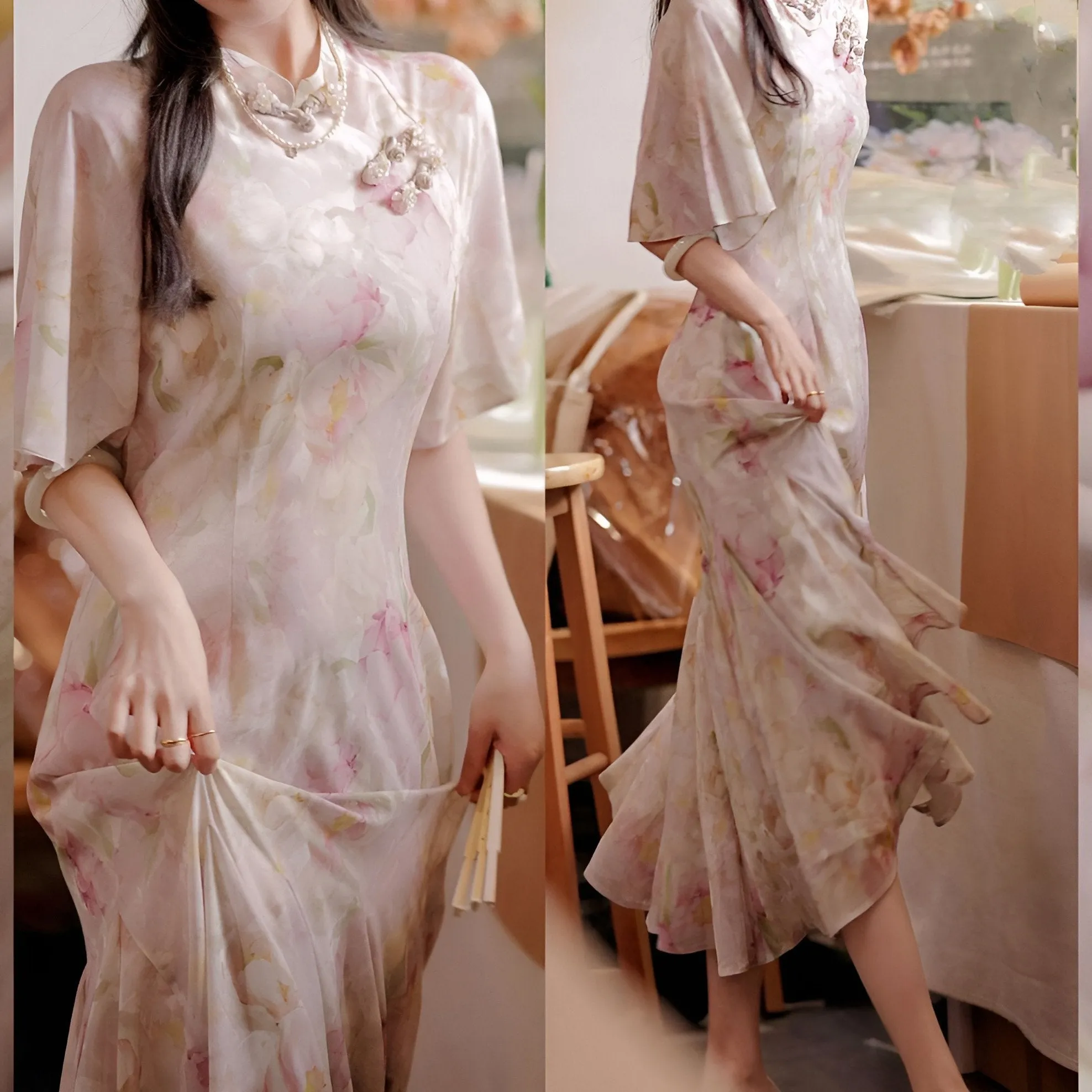 Floral Modern Cheongsam