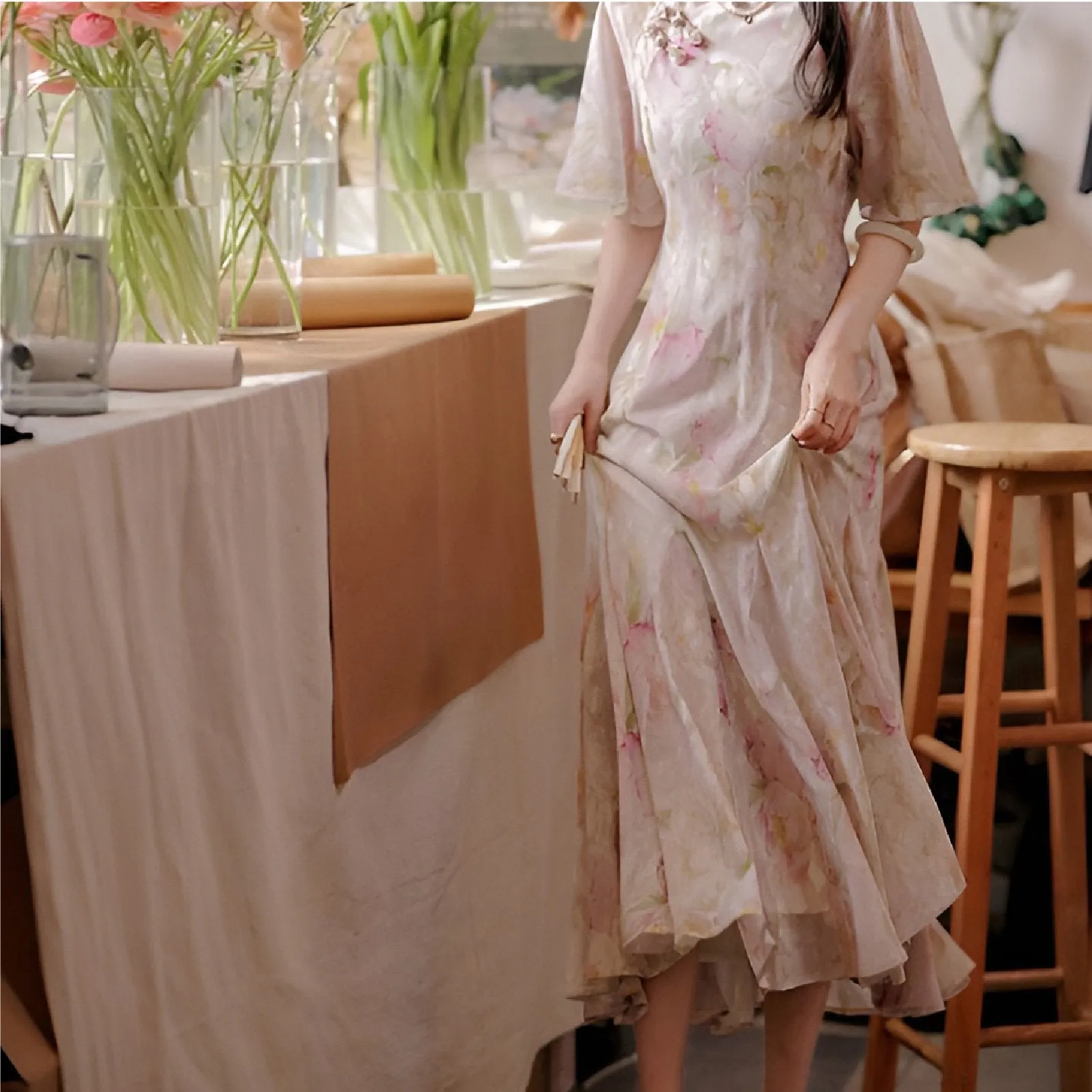 Floral Modern Cheongsam