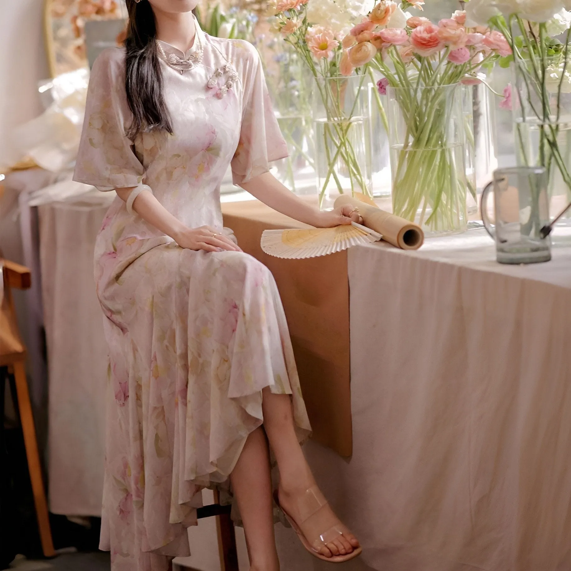 Floral Modern Cheongsam