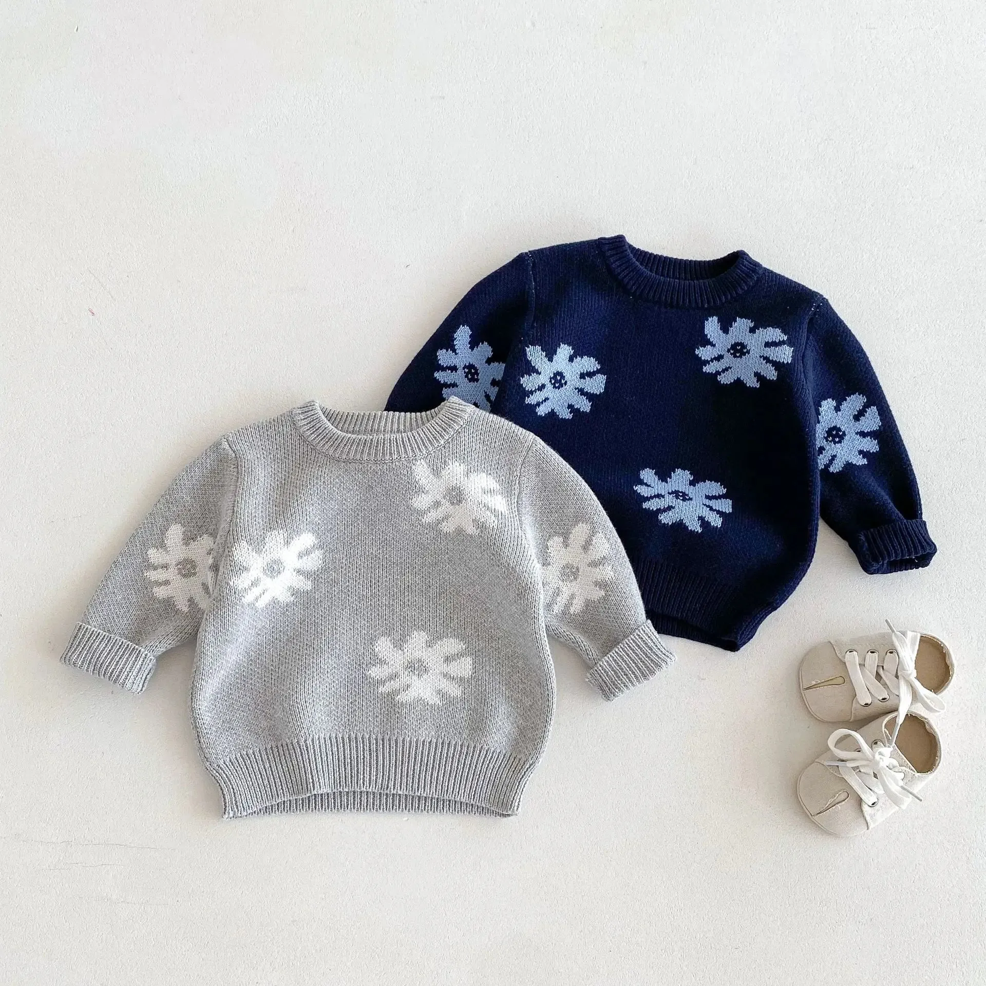 Floral Print Sweater