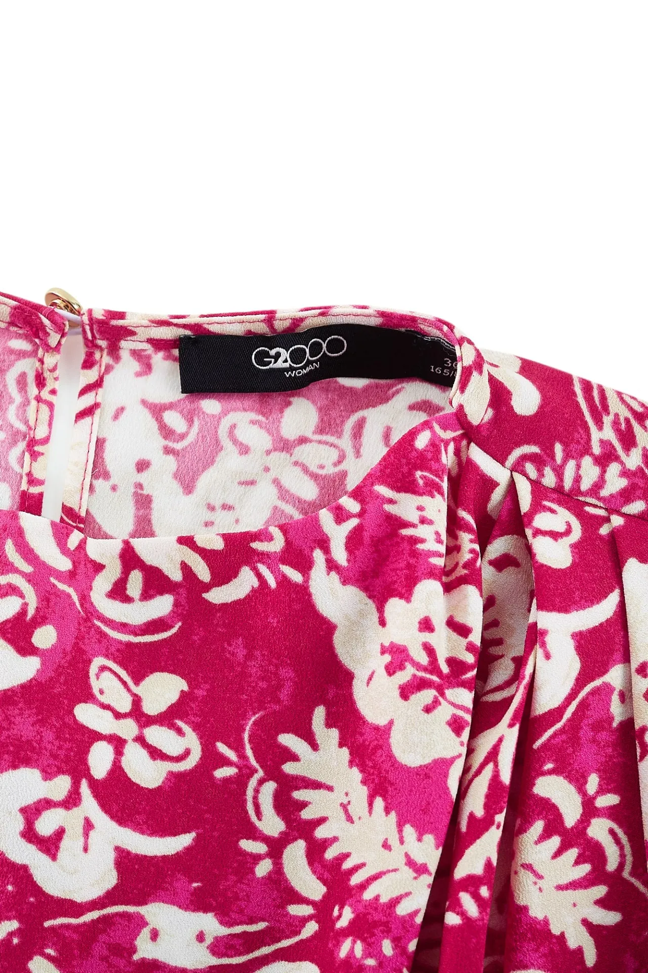 Floral Printed Mock Neck Blouse