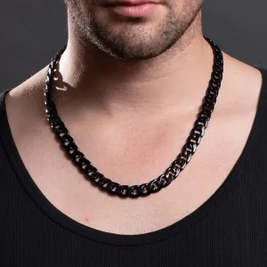 Flores Stainless Steel Curb Chain Necklace