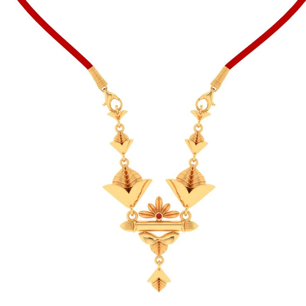 Flower 18k Gold Necklace