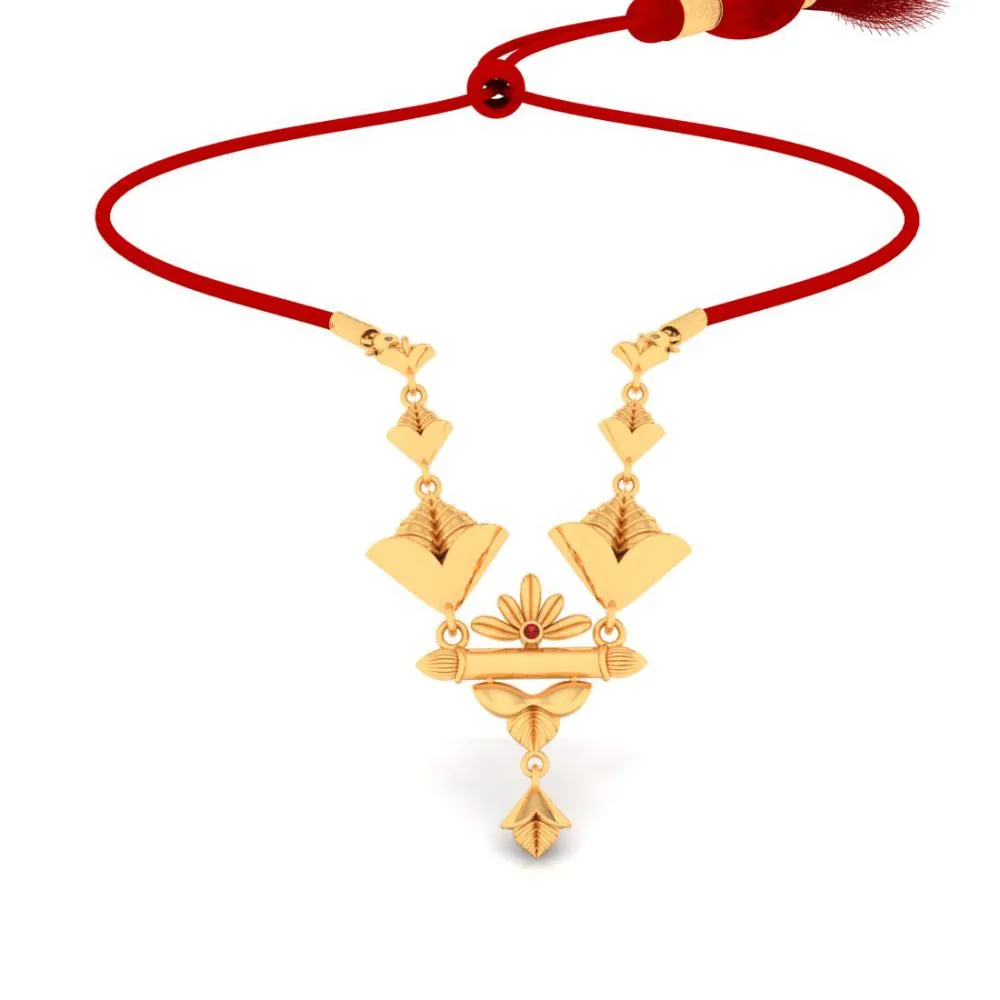 Flower 18k Gold Necklace