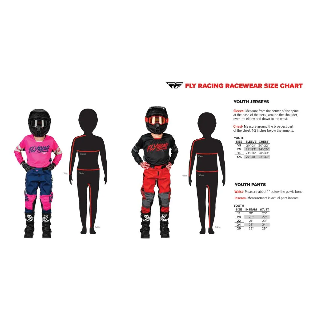 Fly Racing Youth Kinetic Prodigy Pants 2024